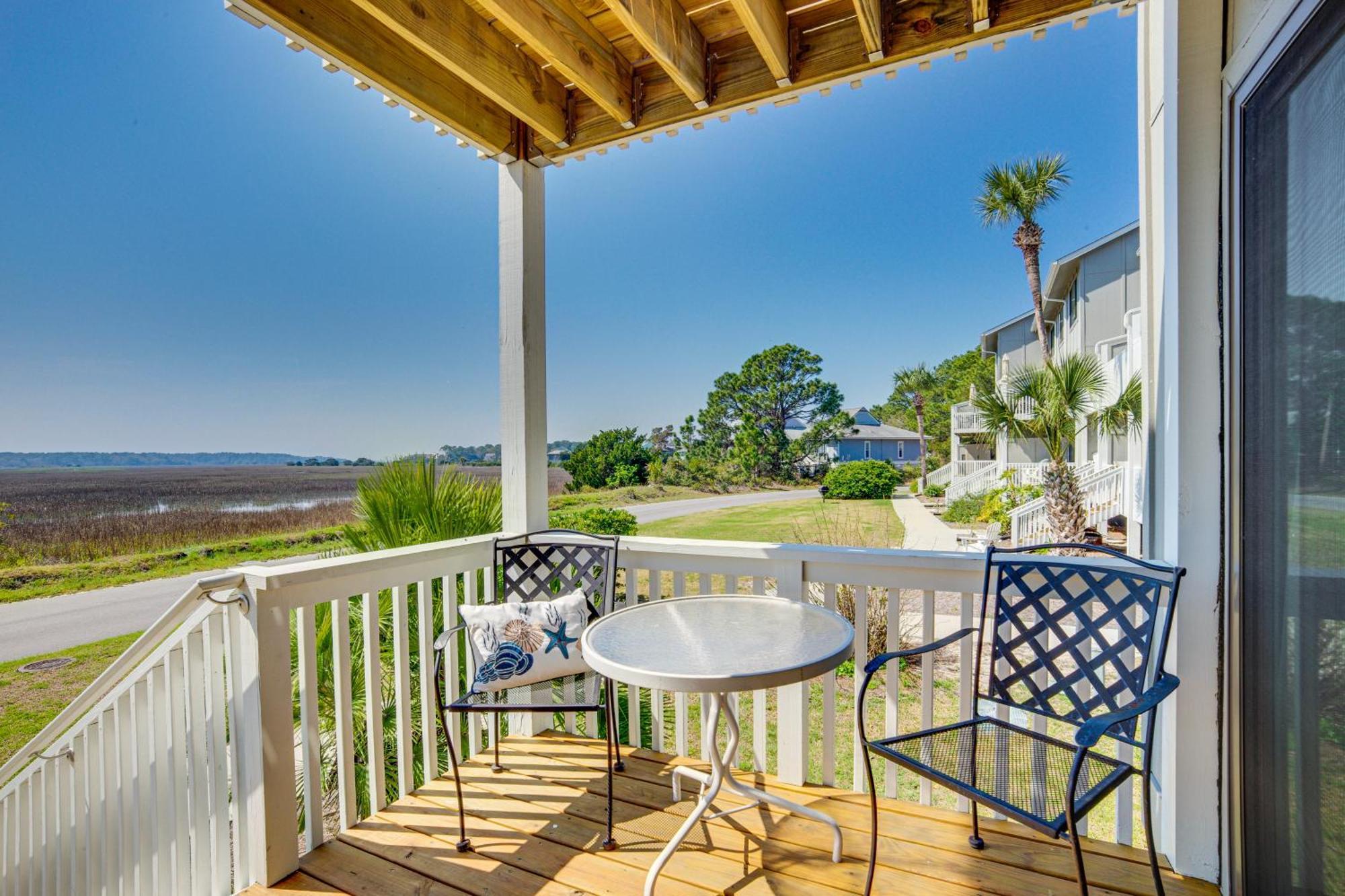 Harbor Island Condo With Deck - Steps To Beach! Oceanmarsh Subdivision Exteriör bild